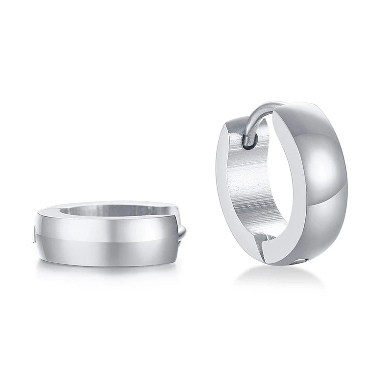 Plain/Wide Huggie Hoops (Unisex)