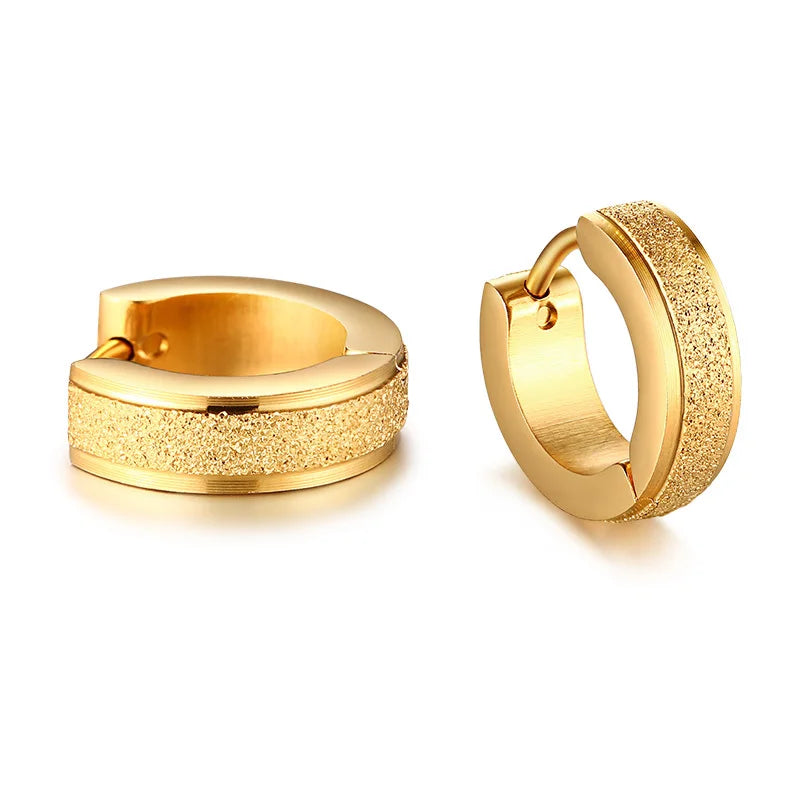 Plain/Wide Huggie Hoops (Unisex)