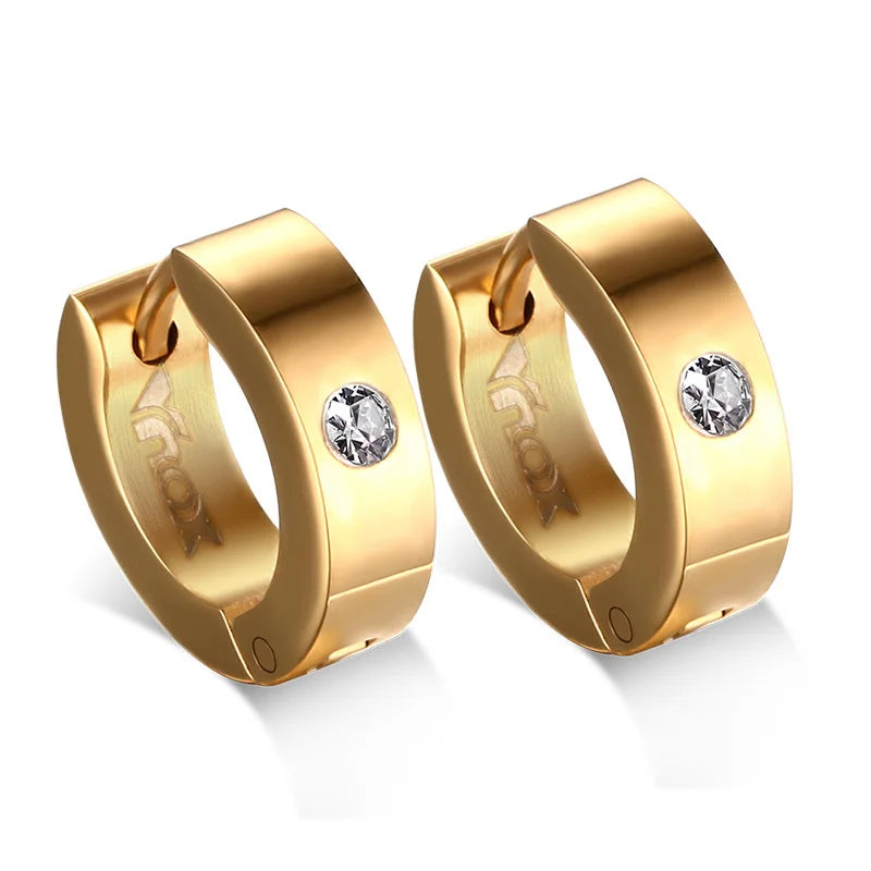 Plain/Wide Huggie Hoops (Unisex)