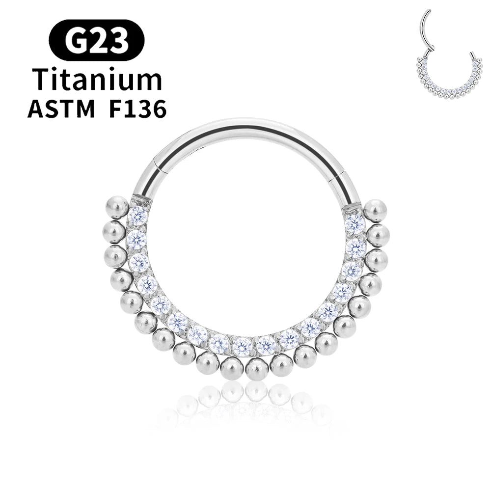 Elegant nose piercer Titanium