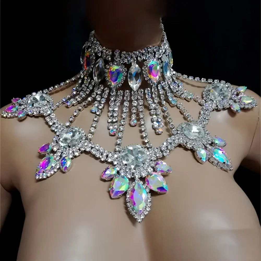 The Royal Cascade Crystal Statement Necklace