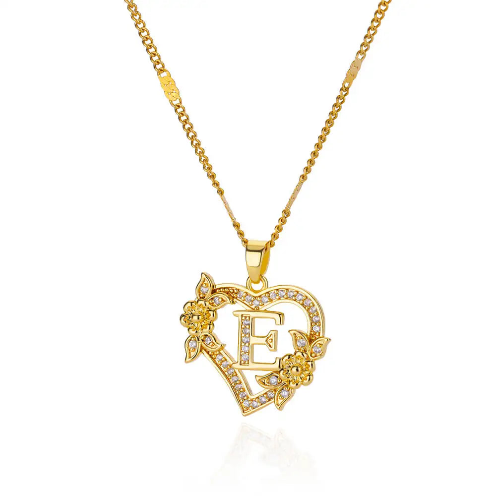 The Royal Bloom Initial Necklace