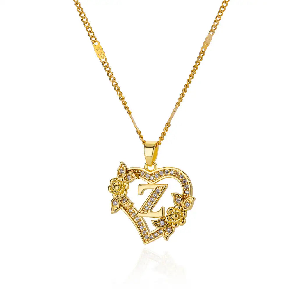 The Royal Bloom Initial Necklace