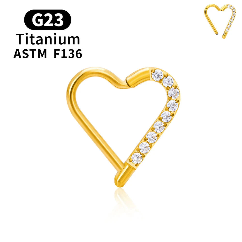 Elegant nose piercer Titanium