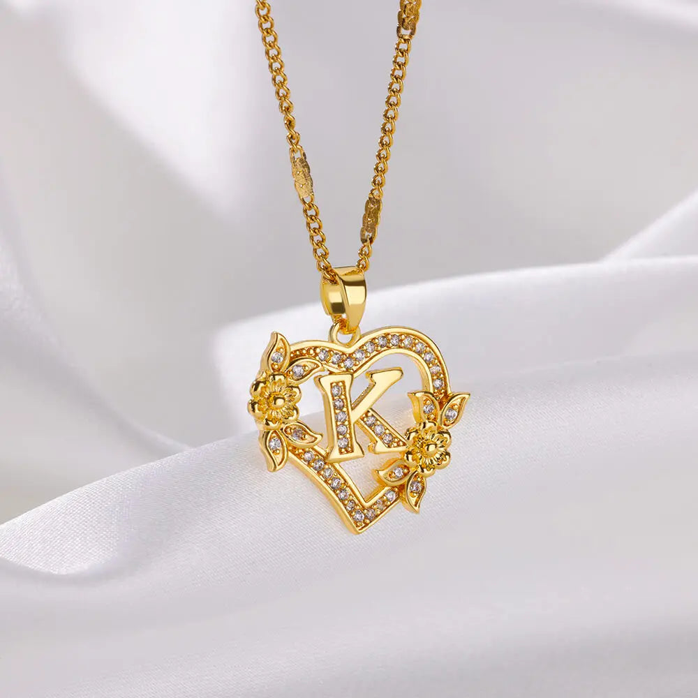 The Royal Bloom Initial Necklace