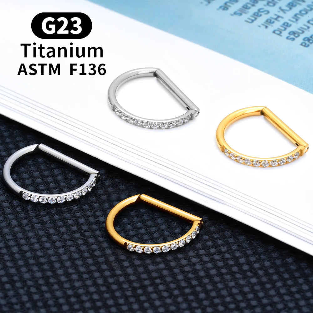 Elegant nose piercer Titanium