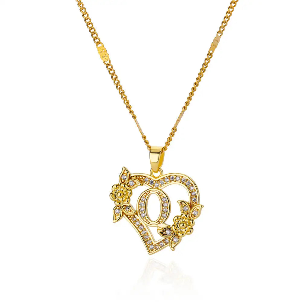 The Royal Bloom Initial Necklace