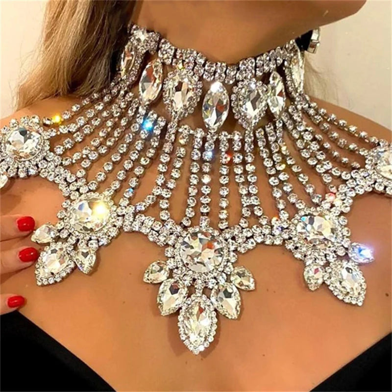 The Royal Cascade Crystal Statement Necklace