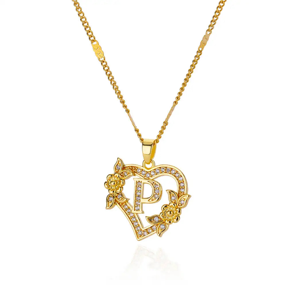 The Royal Bloom Initial Necklace