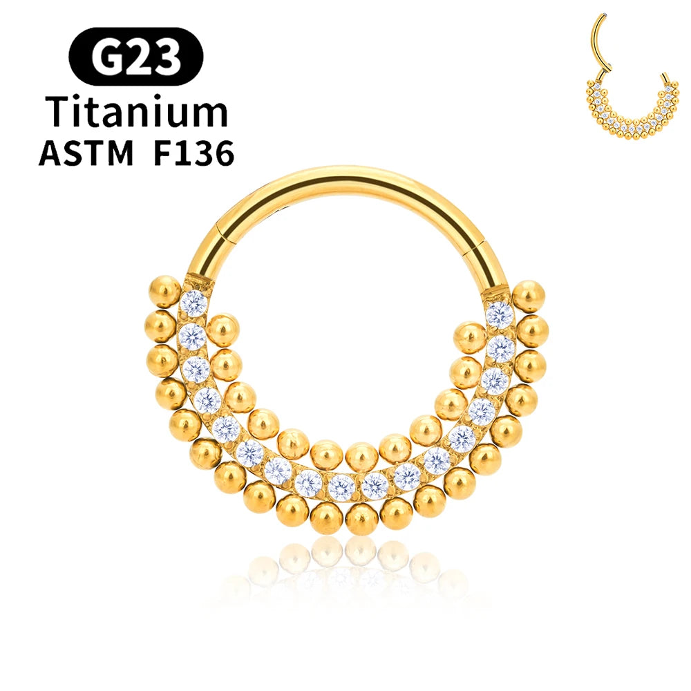 Elegant nose piercer Titanium