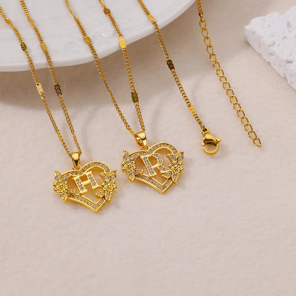 The Royal Bloom Initial Necklace