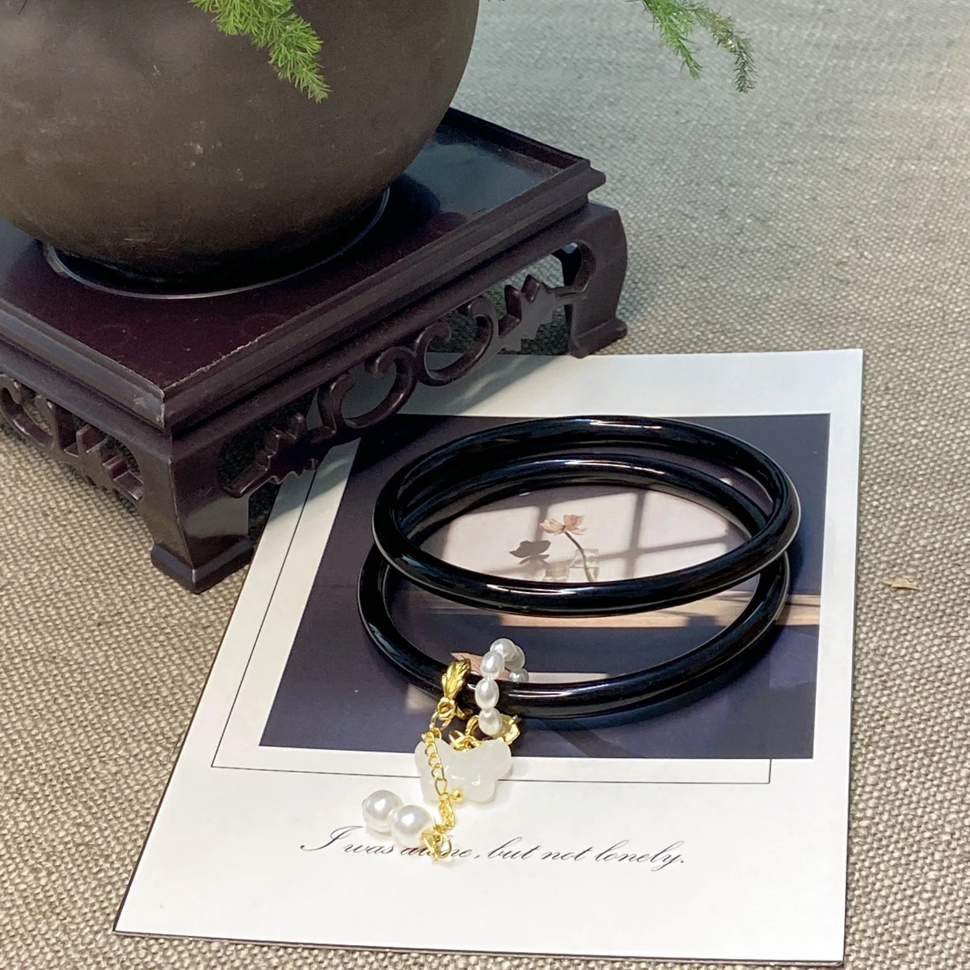 The "Eden" Jade & Butterfly Duo