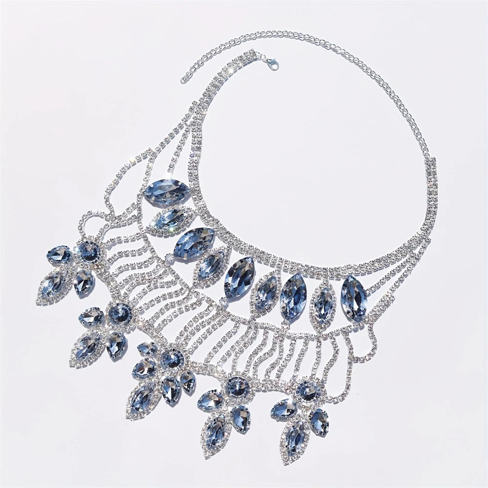 The Royal Cascade Crystal Statement Necklace
