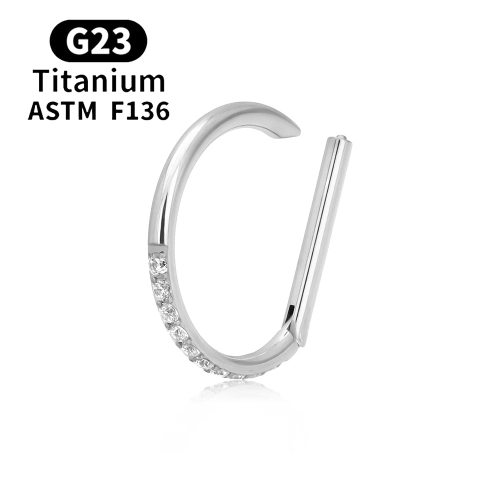 Elegant nose piercer Titanium