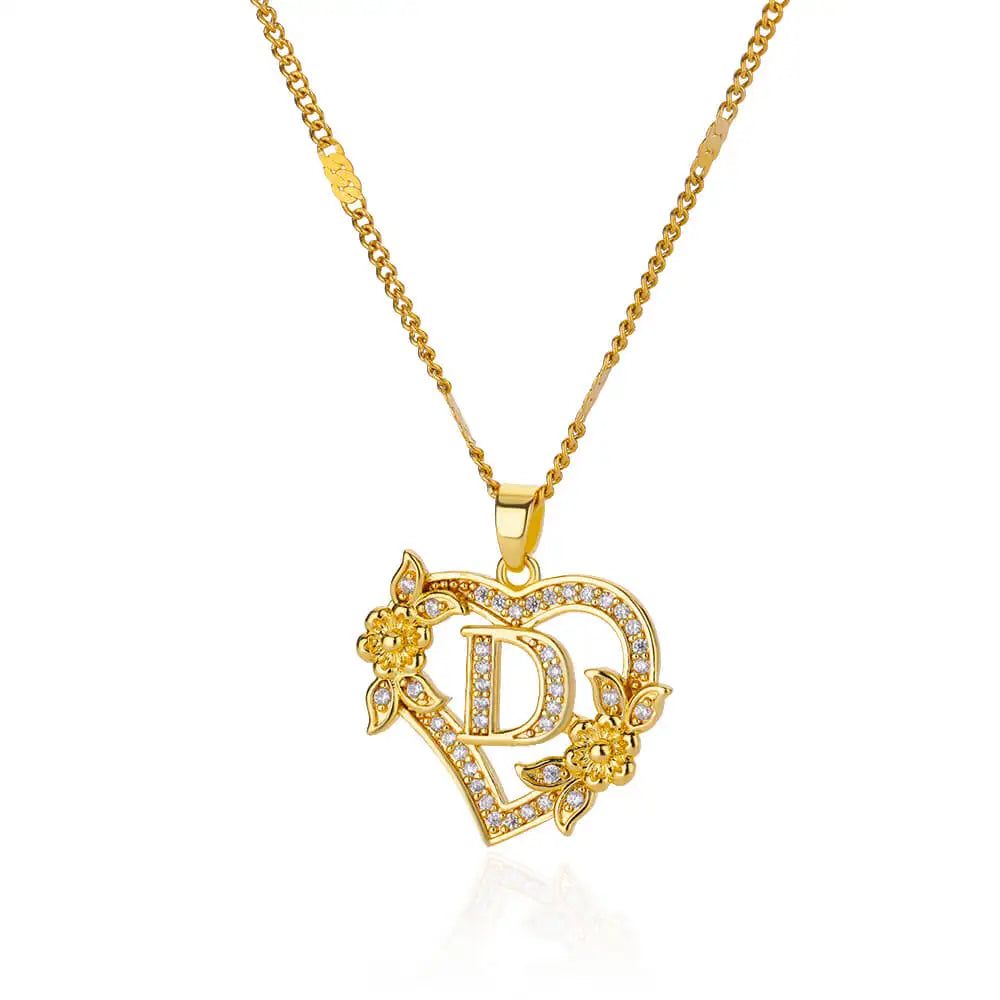 The Royal Bloom Initial Necklace