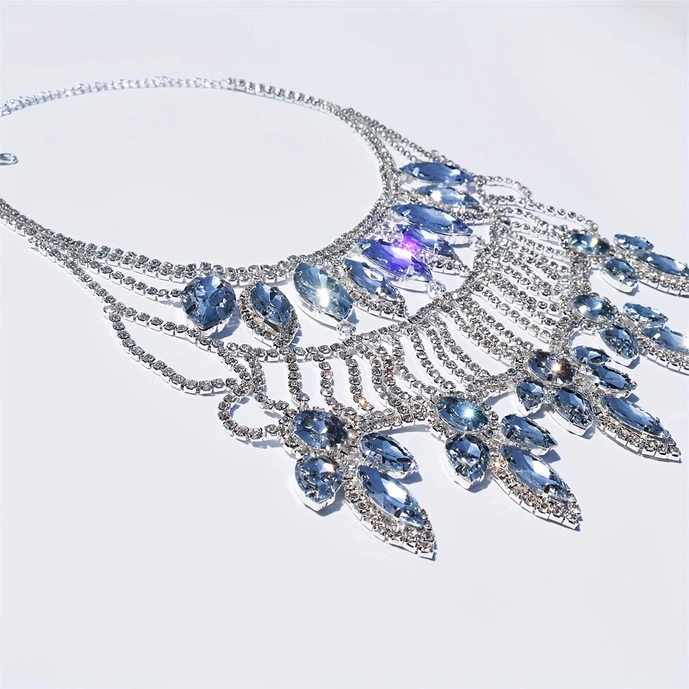 The Royal Cascade Crystal Statement Necklace
