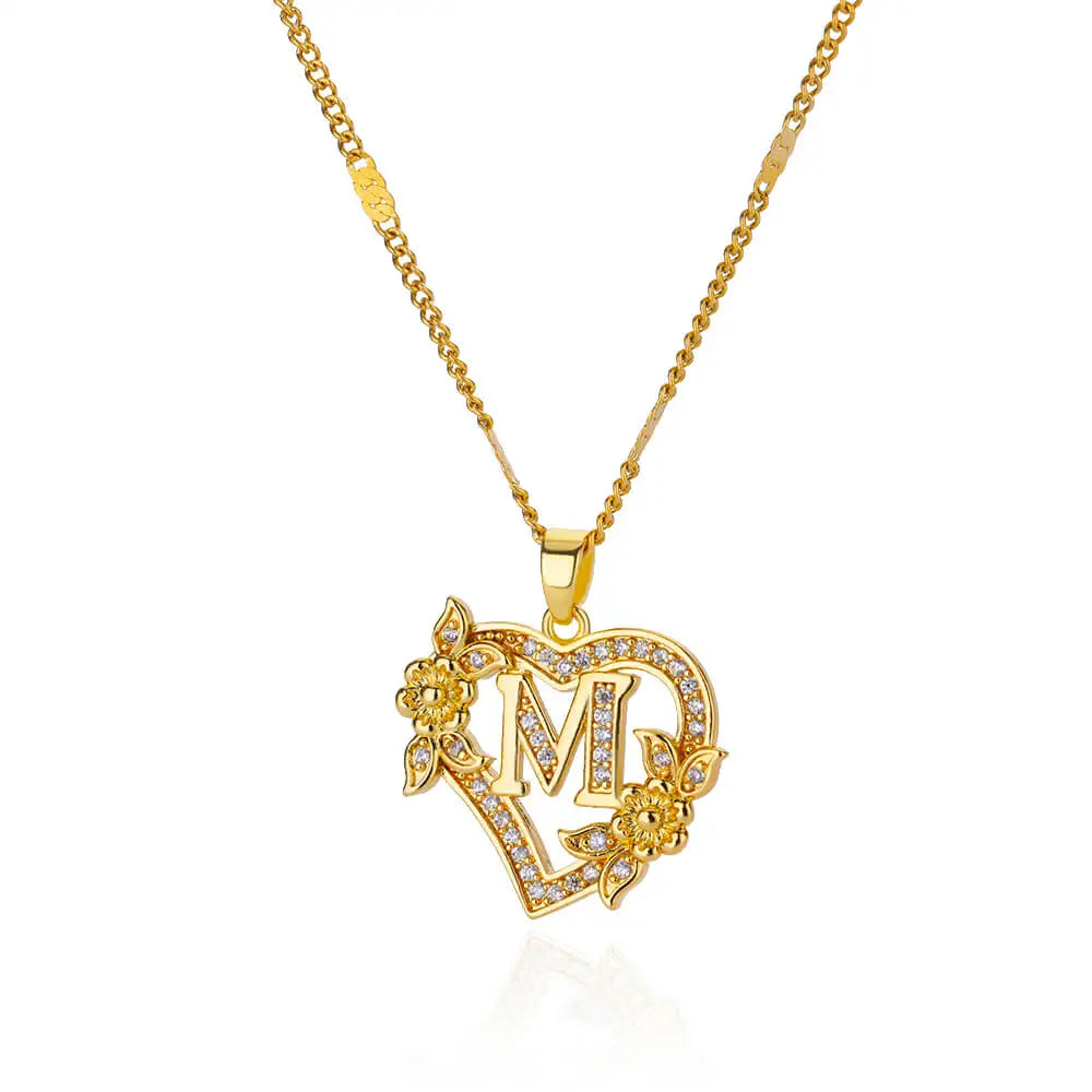 The Royal Bloom Initial Necklace
