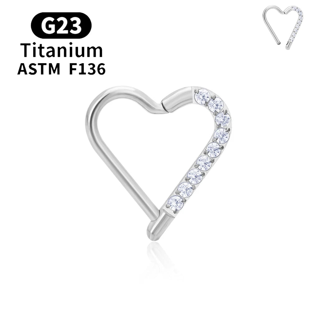 Elegant nose piercer Titanium