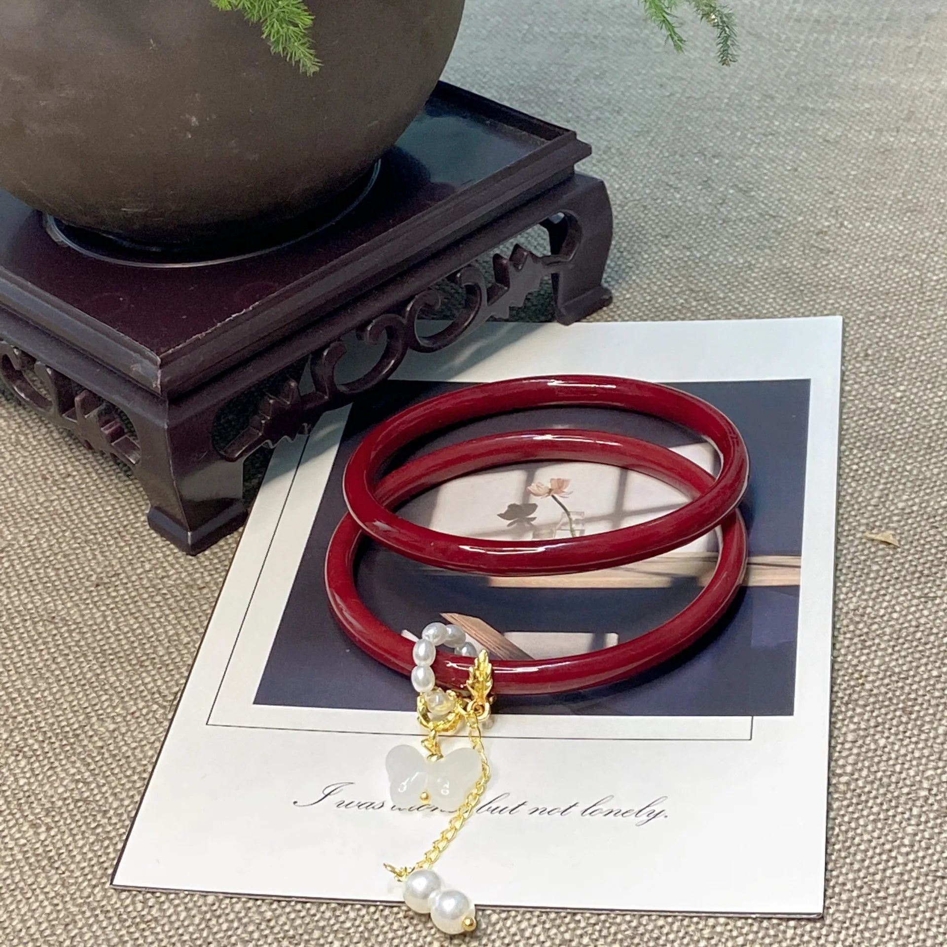 The "Eden" Jade & Butterfly Duo