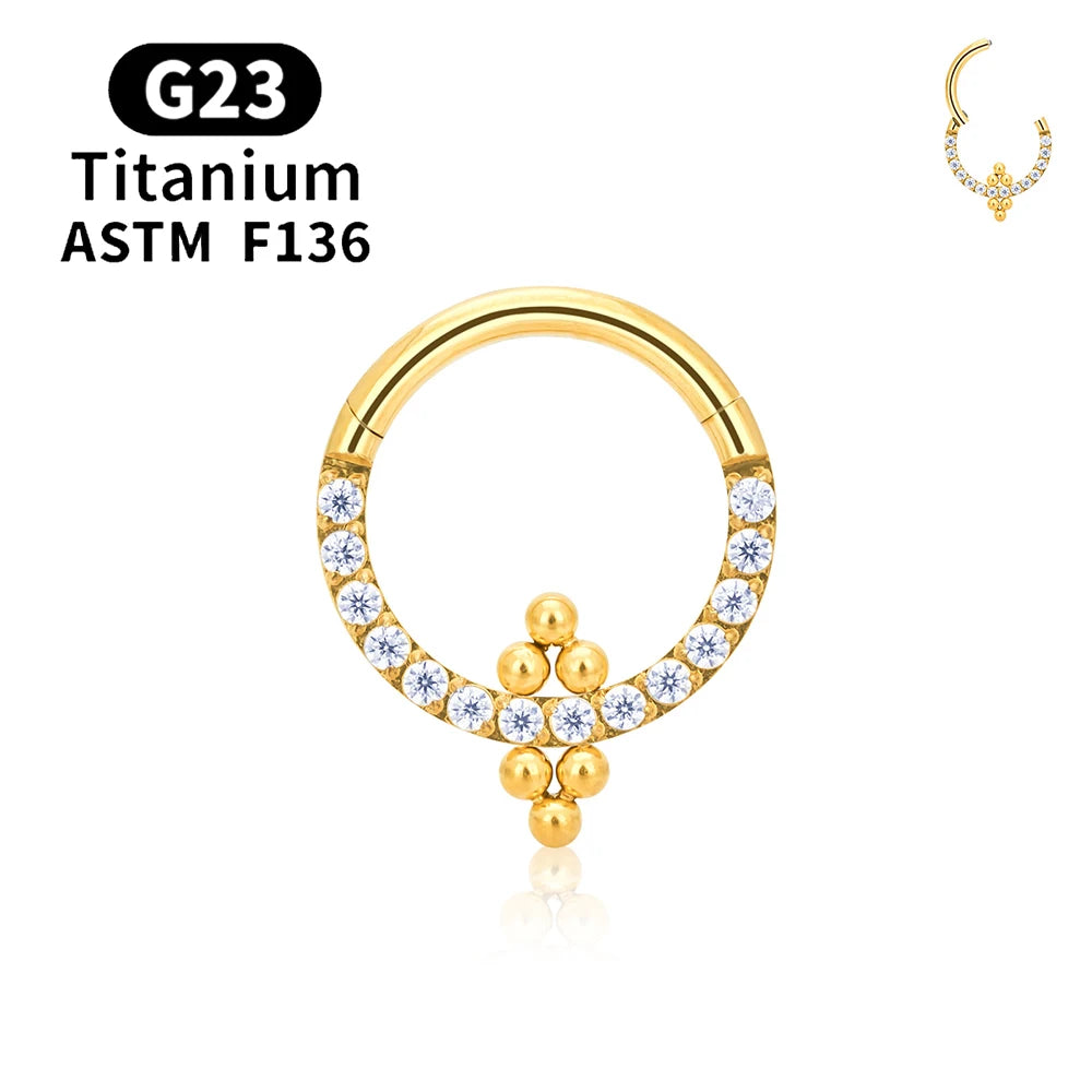 Elegant nose piercer Titanium