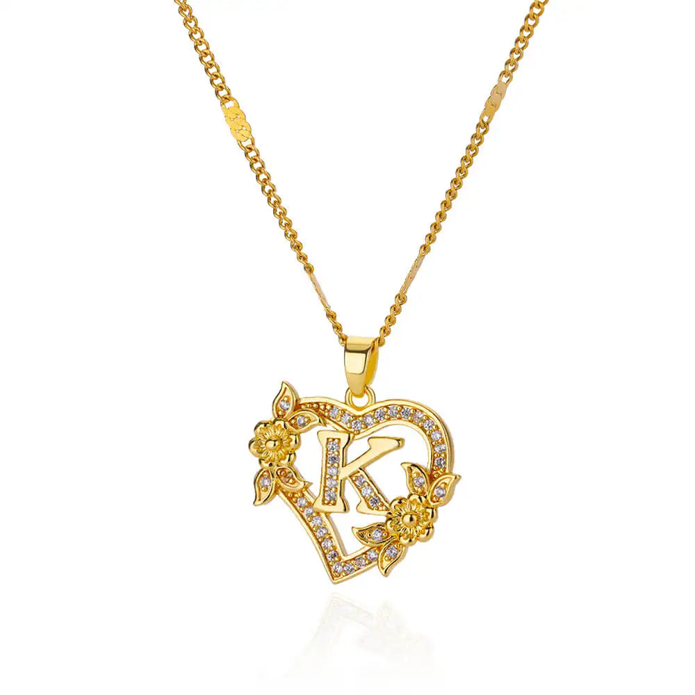 The Royal Bloom Initial Necklace