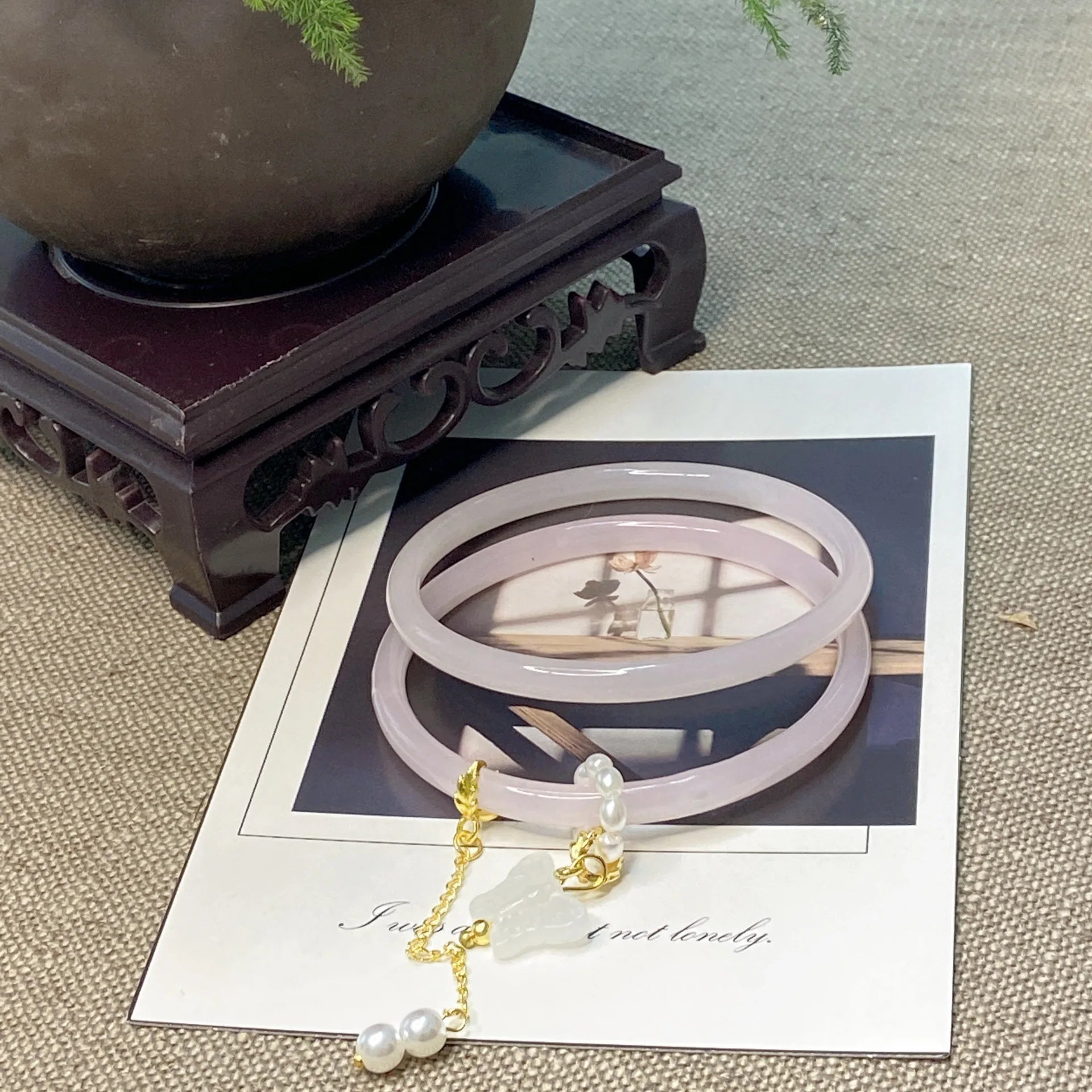 The "Eden" Jade & Butterfly Duo