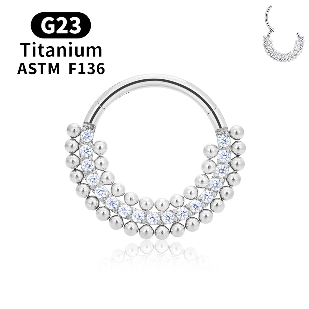 Elegant nose piercer Titanium