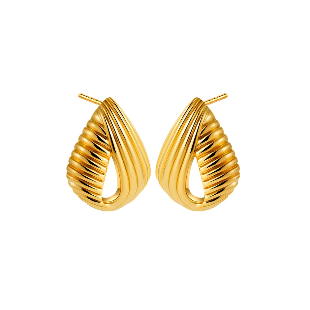 The Kensington Triple-Row Gold Hoops