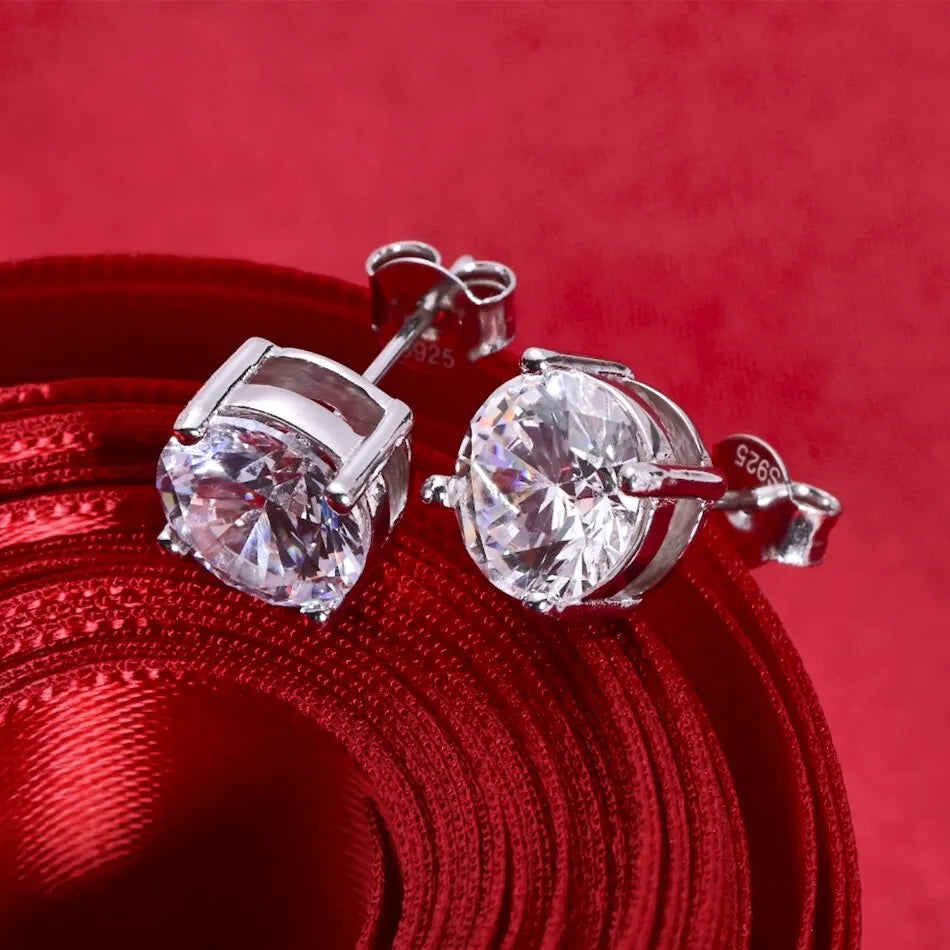 The Royal Diamond-Look Studs