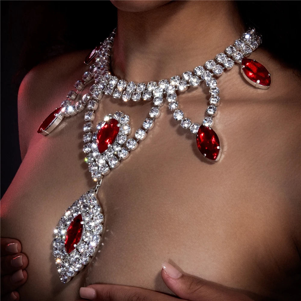 The Royal Cascade Crystal Statement Necklace